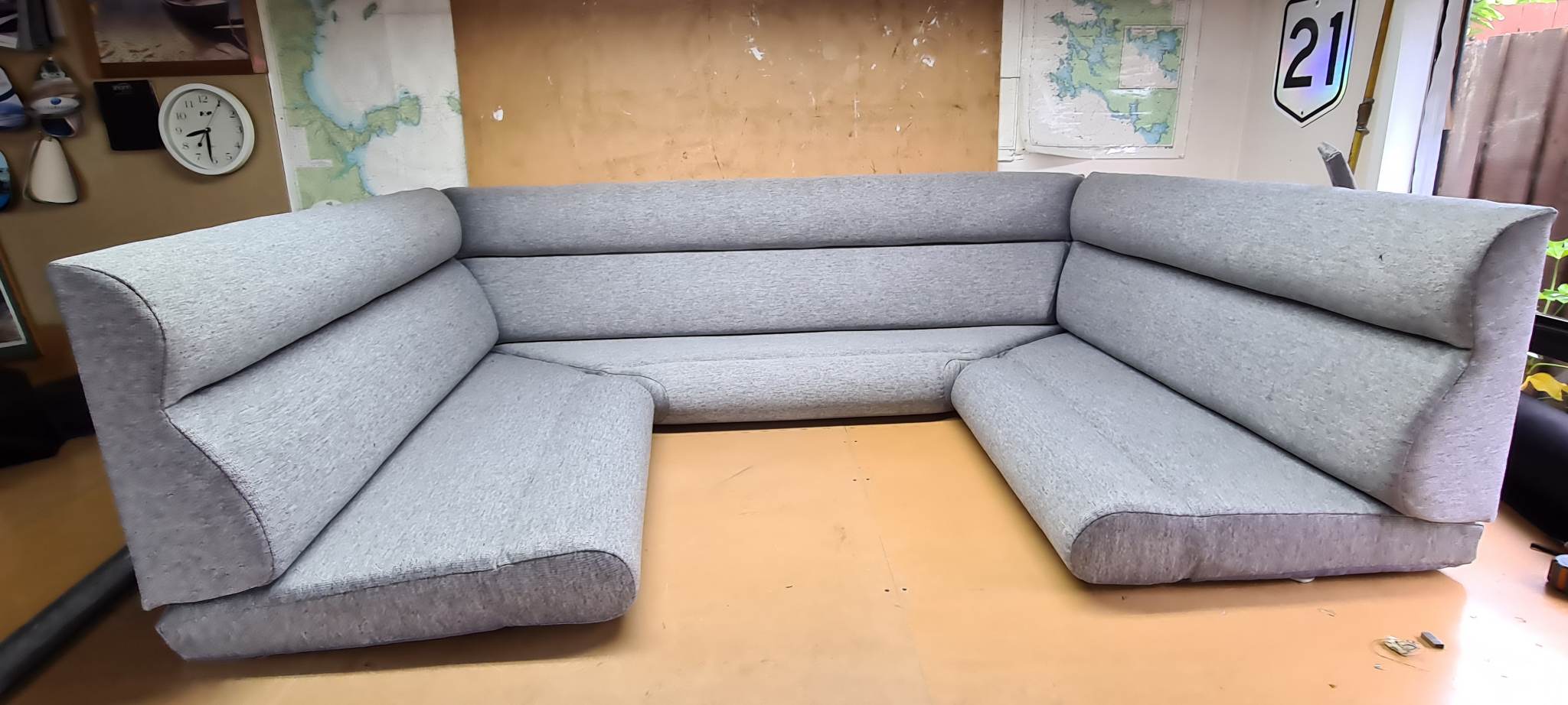 Completed upholstery piece