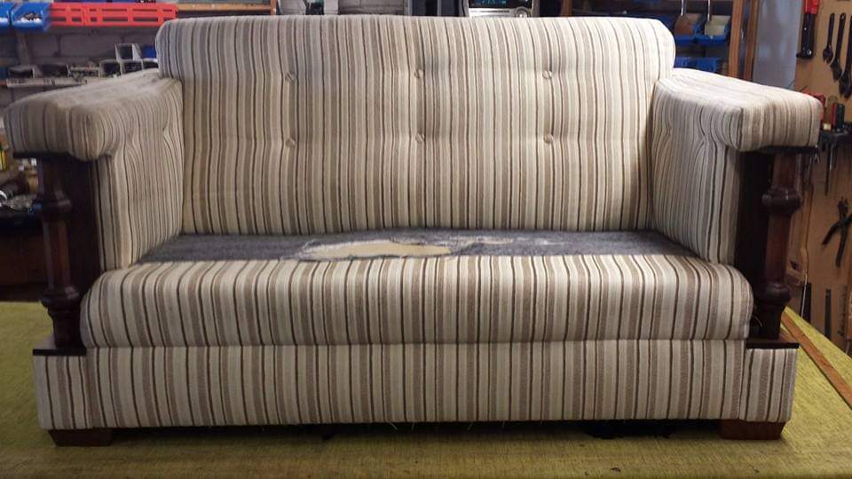 Small upholstery restoration project